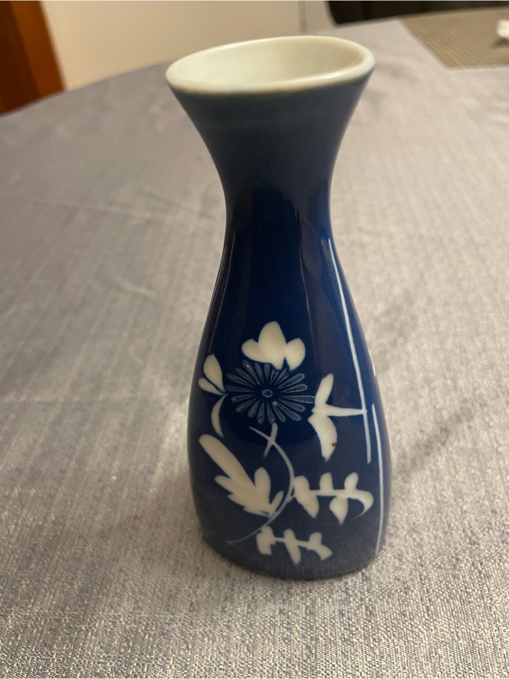 Small Japanese Porcelain Sake Bottle (Tokkuri)